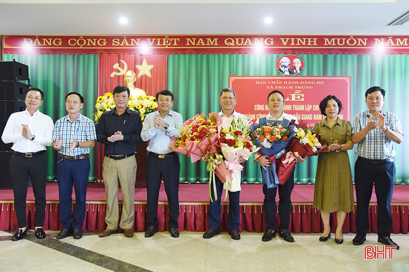 Công bố thành lập chi bộ Đảng trong doanh nghiệp tư nhân ở TP Hà Tĩnh
