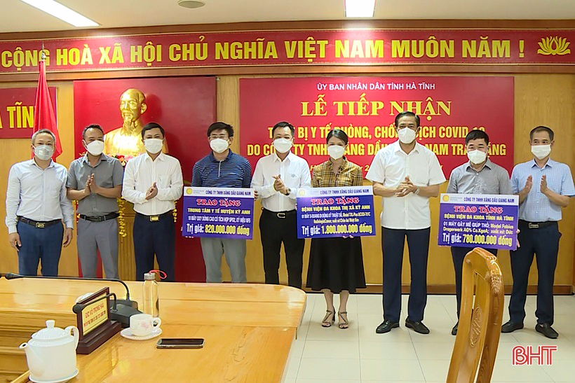 Công ty TNHH Xăng dầu Giang Nam (GNP) chung tay phòng chống dịch COVID -19 tại tỉnh Hà Tĩnh